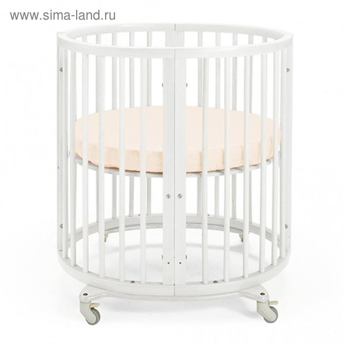 Простыня круглая «Крошка Я» 115×115 см, цвет молочный, мако-сатин