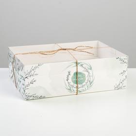 Коробка на 6 капкейков «Для тебя», 23 × 16 × 7.5 см