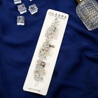 Аксессуар для волос «Мальви», бабочки на цветах, 17 см, серебро - Фото 2