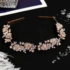 Аксессуар для волос «Анжелика», розочки, 23 см, золото - Фото 1