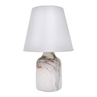 Лампа настольная 38040/1 E14 40Вт белый 20х20х34 см RISALUX - фото 21079458