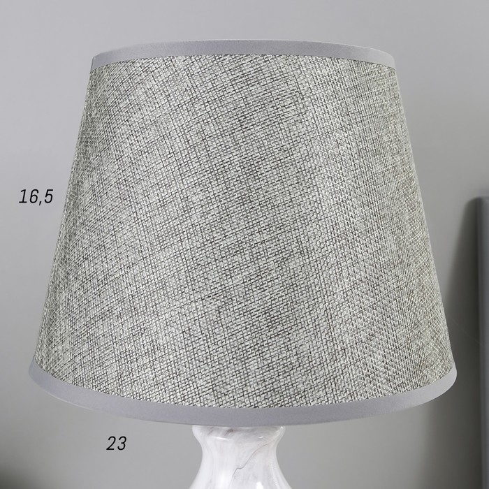 Настольная лампа 32153/1 E14 40Вт белый 22х22х39 см RISALUX - фото 1886496621