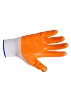 Перчатки садовые, нейлоновые, с нитриловым полуобливом, размер 10, оранжевые, Greengo - Фото 9