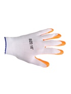 Перчатки садовые, нейлоновые, с нитриловым полуобливом, размер 10, оранжевые, Greengo - Фото 10