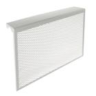 Экран на чугунный радиатор, 690×610×142 мм, 7 секций, металлический, белый - Фото 1