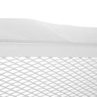 Экран на чугунный радиатор, 690×610×142 мм, 7 секций, металлический, белый - Фото 2