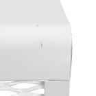 Экран на чугунный радиатор, 690×610×142 мм, 7 секций, металлический, белый - Фото 3