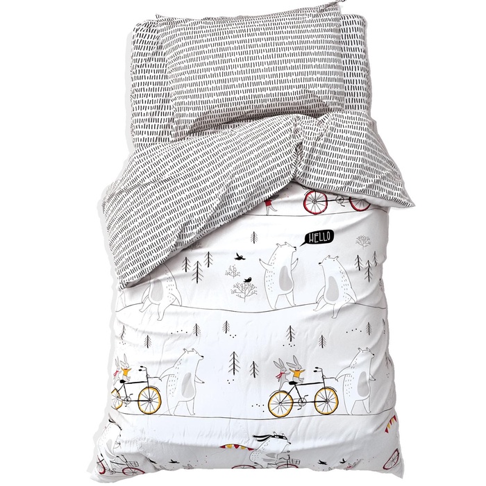 Постельное бельё 1.5-спальное «Этель» Brave bear, бязь - Фото 1