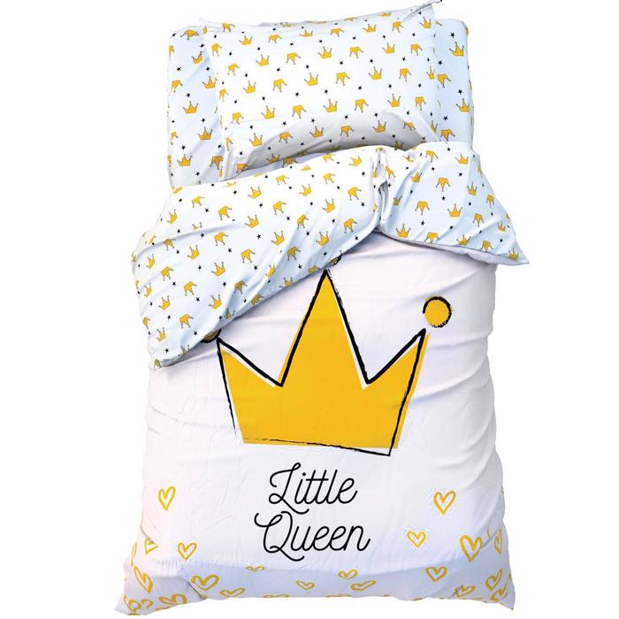 Постельное белье &quot;Этель&quot; 1.5 сп Little queen 143*215 см, 150*214 см, 50*70 см -1 шт,100% хл, бязь