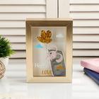 Копилка интерьерная пластик "Зайка с воздушными шариками" 17х12х3,8 см - фото 805787932