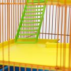 Клетка для грызунов "Гризли 4"  с пластиковыми полками, 41 х 30 х 50 см, синий/оранжевый - Фото 6