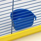 Клетка для птиц "Купола" комплект, 35 х 29 х 51 см, жёлтый/синий - Фото 5