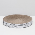 Гофрокогтеточка «Пижон. Спил березы», 28×4 см, с пропиткой, высокая, круглая - Фото 2