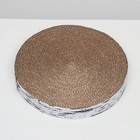 Гофрокогтеточка "Пижон" высокая круглая "Спил березы", с пропиткой, 28 х 4 см - фото 9394401