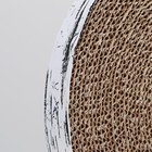 Гофрокогтеточка "Пижон" высокая круглая "Спил березы", с пропиткой, 28 х 4 см - фото 9394403