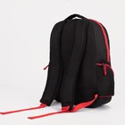 Рюкзак туристический, 28 л, отдел на молнии, 2 наружных кармана, 2 боковых кармана, цвет чёрный/красный - Фото 2