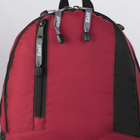 Рюкзак туристический, 21 л, отдел на молнии, наружный карман, цвет бордовый - Фото 3