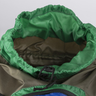 Рюкзак туристический, 20 л, отдел на шнурке, 2 наружных кармана, цвет зелёный/серый - Фото 4
