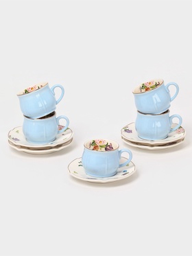 УЦЕНКА Сервиз кофейный «Сирена», 5 чашек 100 мл, 5 блюдец d=12 см 5120475