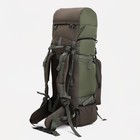 Рюкзак туристический, 90 л, отдел на шнурке, наружный карман, 2 боковых кармана, цвет зелёный - фото 8663730