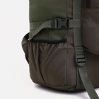 Рюкзак туристический, 90 л, отдел на шнурке, наружный карман, 2 боковых кармана, цвет зелёный - фото 8663733