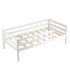 Кровать Сева, спальное место 1600х800, Белый/Массив Берёзы - Фото 3