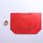 Пакет подарочный, упаковка, «Beautiful», 26 х 25 х 11 см - Фото 4