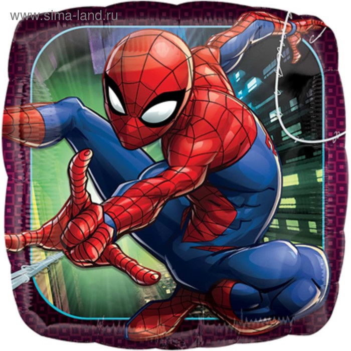 Шар фольгированный 18" круг «Человек-Паук» - Фото 1