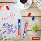 Маркер для белых досок Luxor Duorite, 1-3 мм, двусторонний, пулевидный, синий/красный - фото 60897370