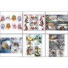 Набор декупажных карт 6 шт "Птицы зимой" А4, 45 г/м2 - фото 10862685