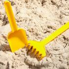 Набор для игры в песке: ведро, совок, грабли, 3 формочки, СМЕШАРИКИ - фото 6304710