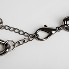 Колье «Цепь объёмная» малая, цвет глянцевый серый, 50 см - Фото 3