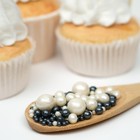 Кондитерская посыпка с мягким центром «Жемчуг» черно-белая, 50 г - Фото 2