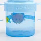Поильник детский с твёрдым носиком «Мишка принц», с ручками, 150 мл, цвет голубой - фото 7427107
