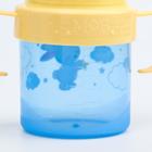 Поильник детский M&B «Зайки. Мамы и малыши» с твёрдым носиком, от 9 мес., 140 мл, с ручками, голубой - Фото 6