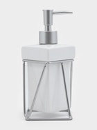 Дозатор для мыла SAVANNA «Геометрика», 250 мл, на подставке, белый - Фото 1