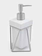 Дозатор для мыла SAVANNA «Геометрика», 250 мл, на подставке, белый - Фото 2