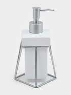 Дозатор для мыла SAVANNA «Геометрика», 250 мл, на подставке, белый - Фото 3