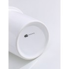 Дозатор для мыла SAVANNA «Геометрика», 250 мл, на подставке, белый - Фото 4