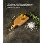 Доска разделочная для канапе и фудфото Доляна, прямоугольная, 15×7×1,6 см, цельный бук - Фото 2