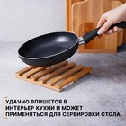 Подставка под горячее Доляна «БУковский», 18×2 см, дерево массив бука - Фото 3