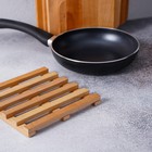 Подставка под горячее Доляна «БУковский», 18×2 см, дерево массив бука - Фото 5