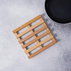 Подставка под горячее Доляна «БУковский», 18×2 см, дерево массив бука - Фото 7