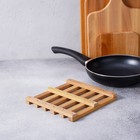 Подставка под горячее Доляна «БУковский», 18×2 см, дерево массив бука - Фото 9