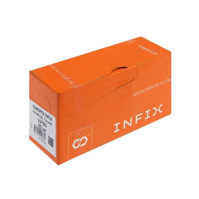 Саморез конструкционный INFIX, 10х80 мм, потай, Torx 40, желтый цинк, 50 шт.
