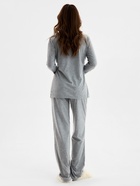 Пижама женская (рубашка, брюки) KAFTAN Sweat home, размер 44-46, серая - Фото 17