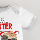 Боди Крошка Я "Ленивец", рост 62-68 см, белый - фото 42722210