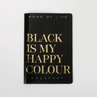 Обложка для паспорт Black is my happy colour - Фото 4