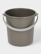 Ведро хозяйственное, 7 л, пластик, серое - Фото 2