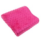 Ортопедическая подушка на спинку кресла Рассвет, розовая - Фото 2